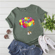 English Bulldog And Balloons T-shirt