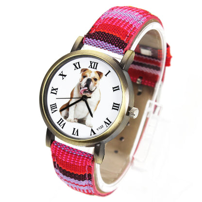 Colorful Bulldog Watch