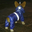 Reflective waterproof dog overall