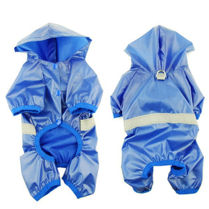 Reflective waterproof dog overall