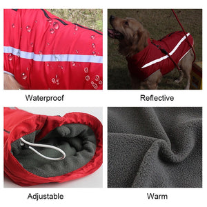 Waterproof Fleece Dog Jacket