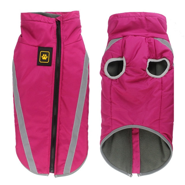 Waterproof Fleece Dog Jacket