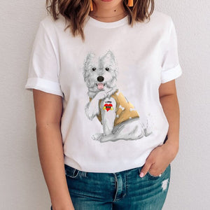 I Love Mom Tattoo Westie T-Shirt