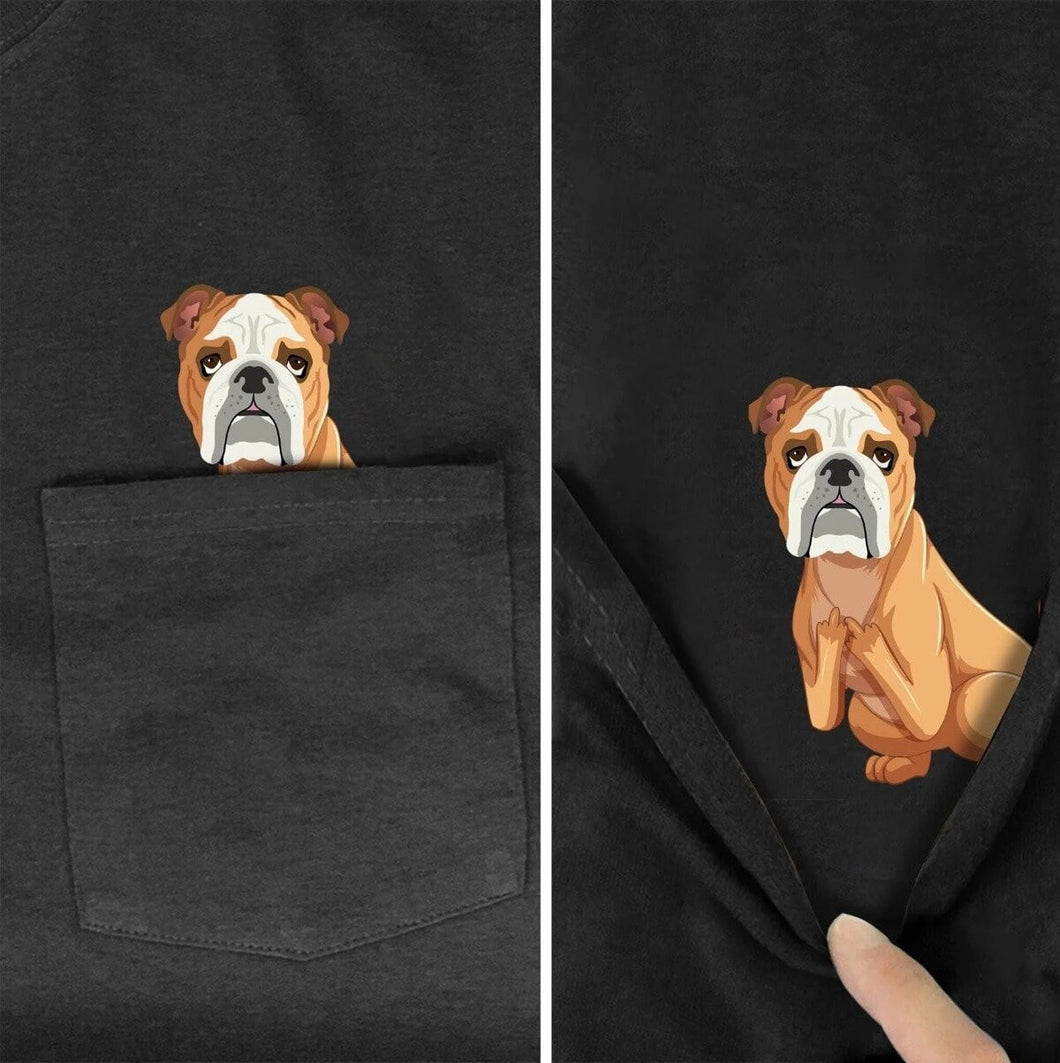 English Bulldog Pocket T-Shirt