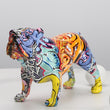 Rainbow English Bulldog Figure