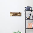 Wooden Personalized Dog Name Leash Holder