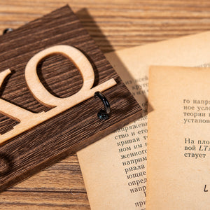 Wooden Personalized Dog Name Leash Holder