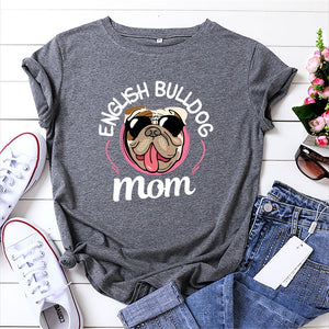 English Bulldog Mom T-shirt