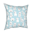 Blue Westie Pillow Cover