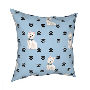 Westie Paws Cushion Cover