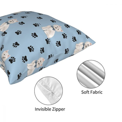 Westie Paws Cushion Cover