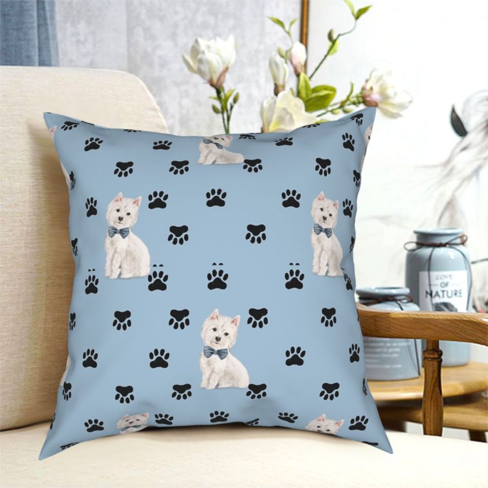 Westie Paws Cushion Cover