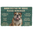 When Visiting My House Please Remember Boxer Doormat