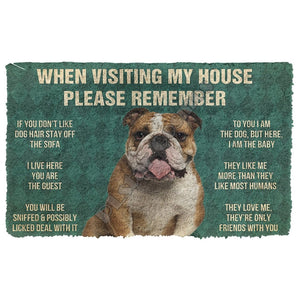 When Visiting My House Please Remember Boxer Doormat