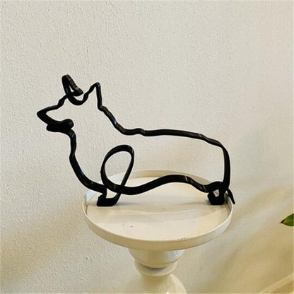 Metal Rottweiler Statue