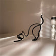 Minimalist Iron Dog Sculpture