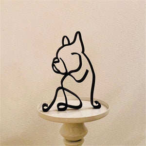Metal Schnauzer Sculpture