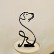 Metal Schnauzer Sculpture
