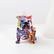 Rainbow English Bulldog Ornament