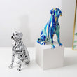 Abstract Boxer Dog Statue