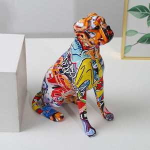 Colorful Boxer Figure