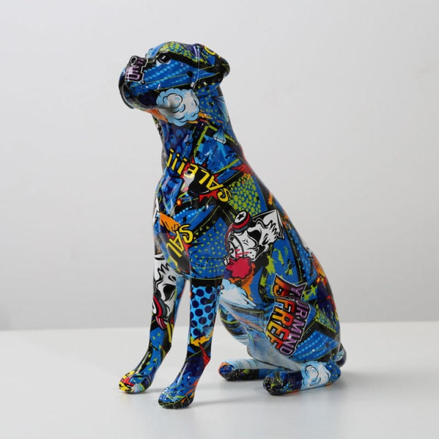 Colorful Boxer Figure