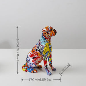 Colorful Boxer Figure