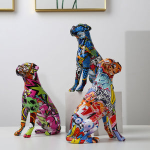 Colorful Boxer Figure