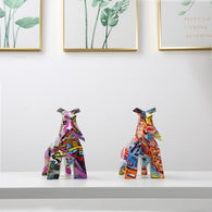 Rainbow Schnauzer Ornament