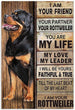 Metal Vintage Dog Wall Art