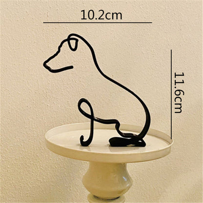 Metal Rottweiler Statue