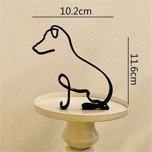 Metal Schnauzer Sculpture
