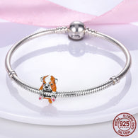 925 Sterling Silver English Bulldog Charm