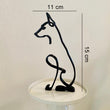 Metal Schnauzer Sculpture