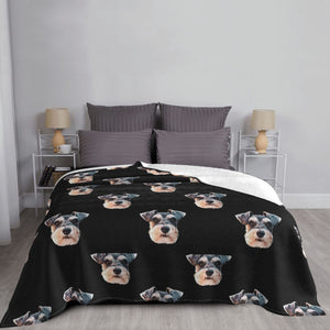 Schnauzer Fleece Blanket