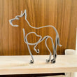 Metal Schnauzer Sculpture