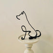 Metal Schnauzer Sculpture