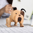 Wooden Bulldog Figurine