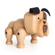 Wooden Bulldog Figurine