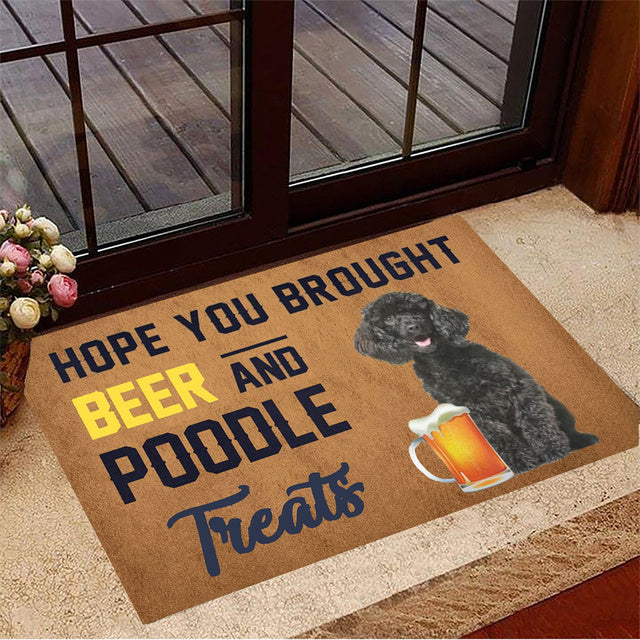 Hope You Brought Beer And Boxer Treats Doormat