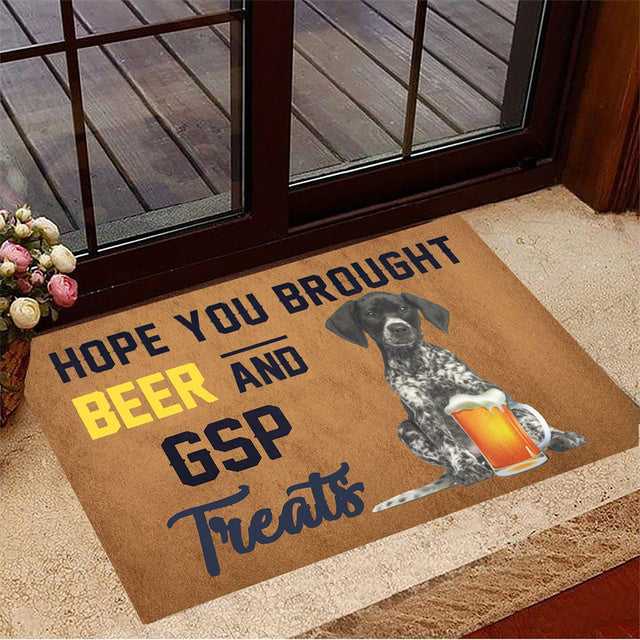 Hope You Brought Beer And Boxer Treats Doormat