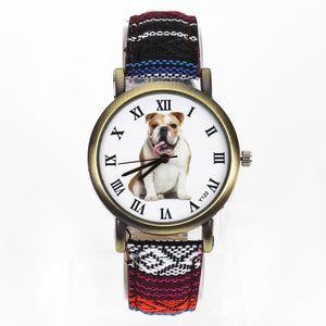 Colorful Bulldog Watch