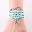 Infinity Boxer Dog Bracelet
