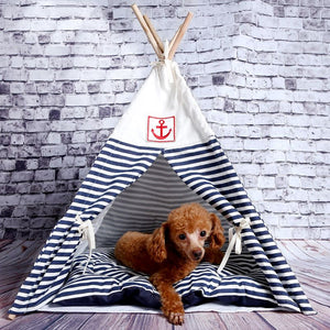 Anchor Striped Teepee Tent