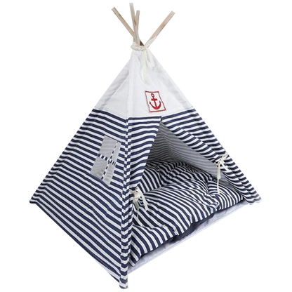 Anchor Striped Teepee Tent