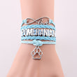 Infinity Love POMERANIAN Bracelet