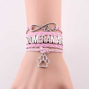 Infinity Love POMERANIAN Bracelet