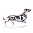 Enamel Black Dog Brooch