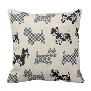 Westies Throw Pillow Case