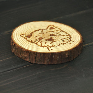 Westie Handmade Wooden Coaster